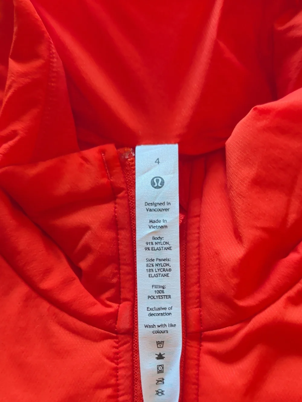 Lululemon Push Your Pace Vest Solar Orange NWT
